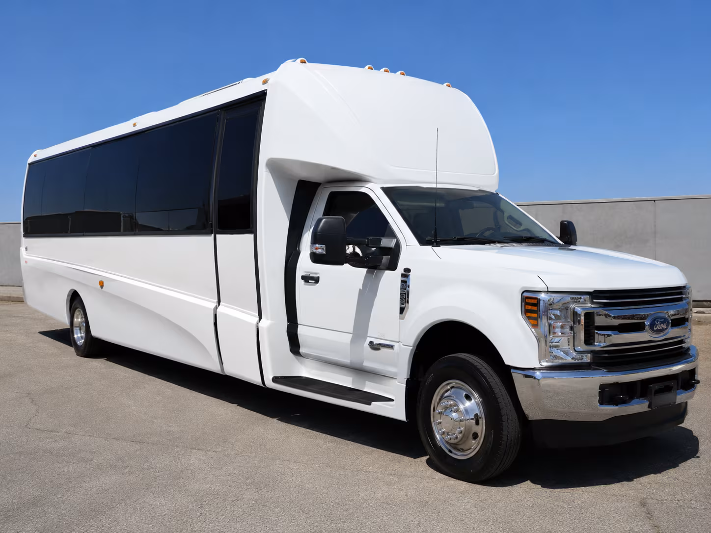Amarillo amarillo airport transportation party bus exterior