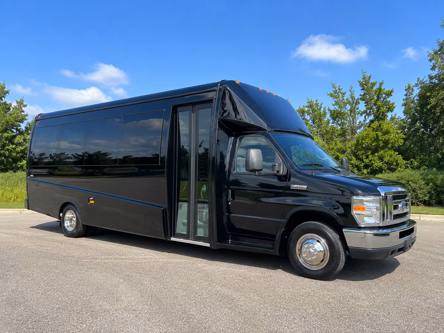Amarillo amarillo airport transportation party bus exterior