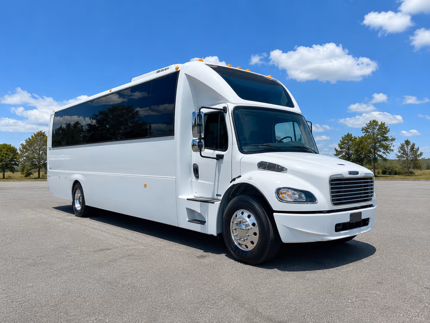 Amarillo amarillo concert party bus rental party bus exterior