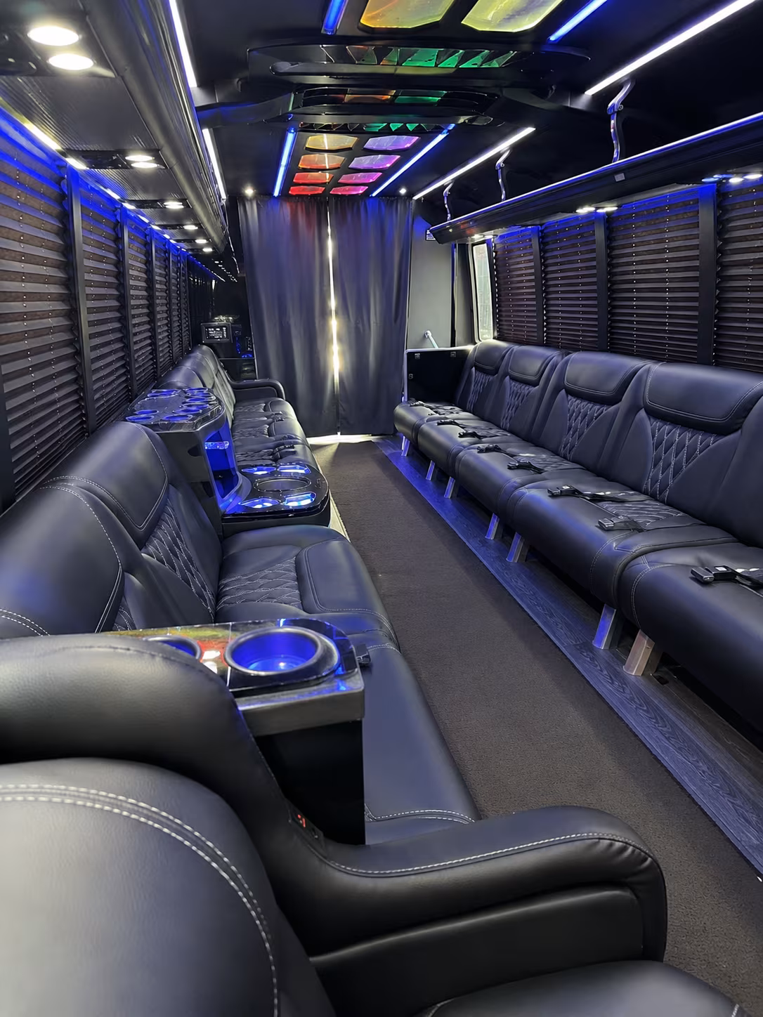 Amarillo amarillo prom party bus rental party bus exterior