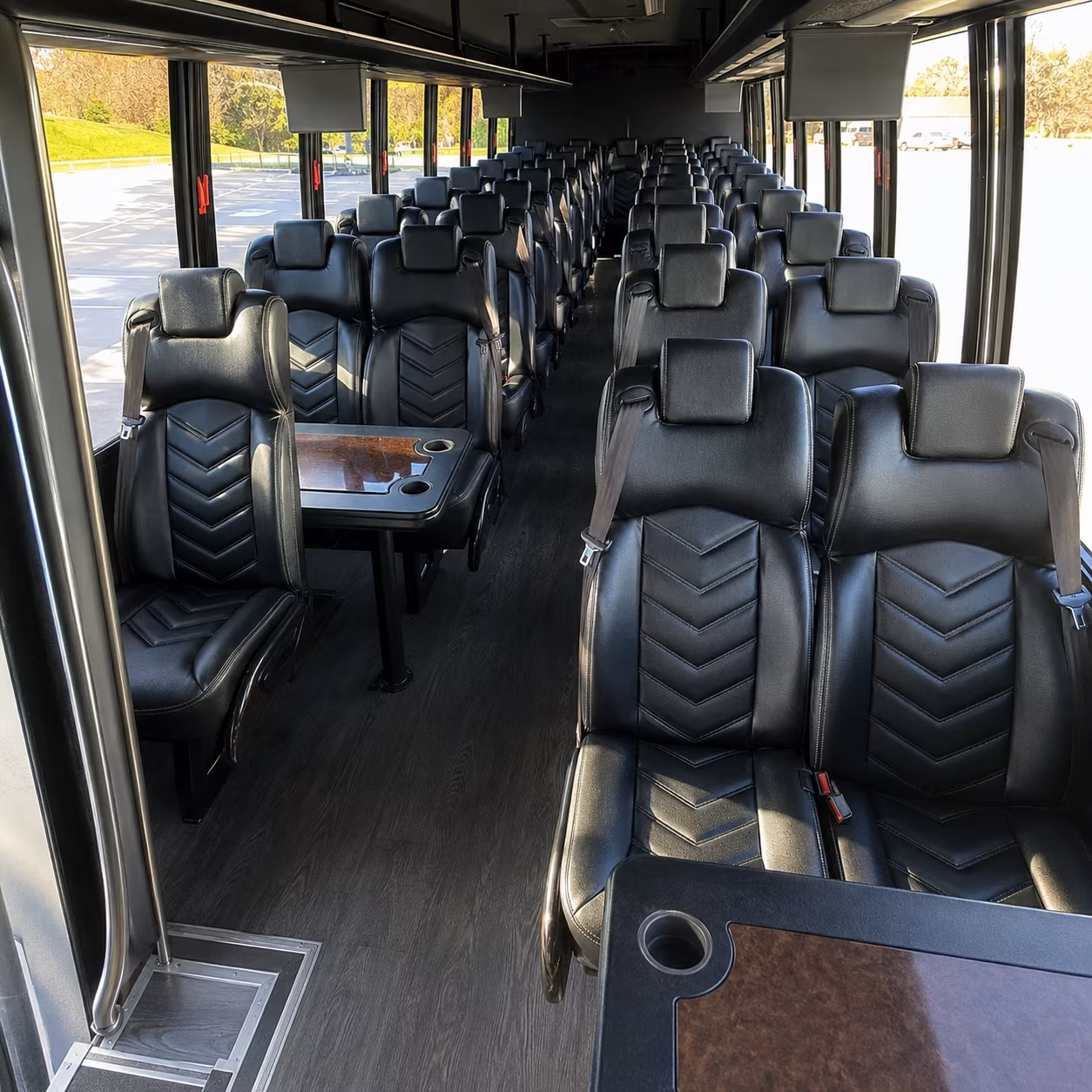 Amarillo amarillo school event bus rental party bus exterior