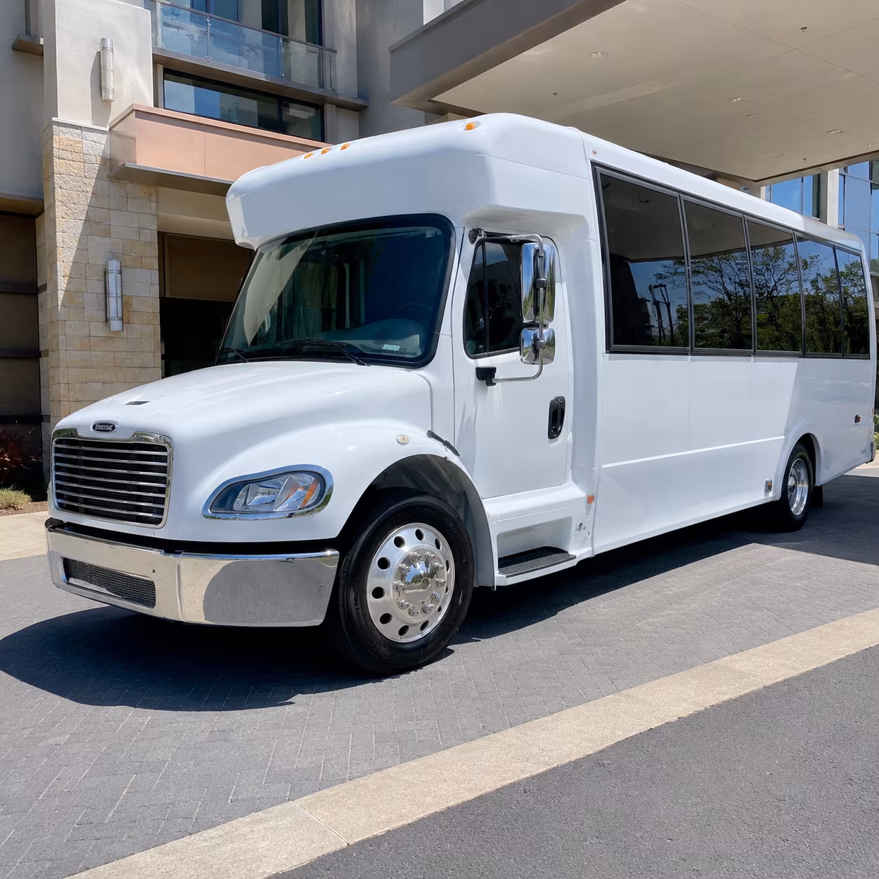 Amarillo amarillo school event bus rental party bus exterior
