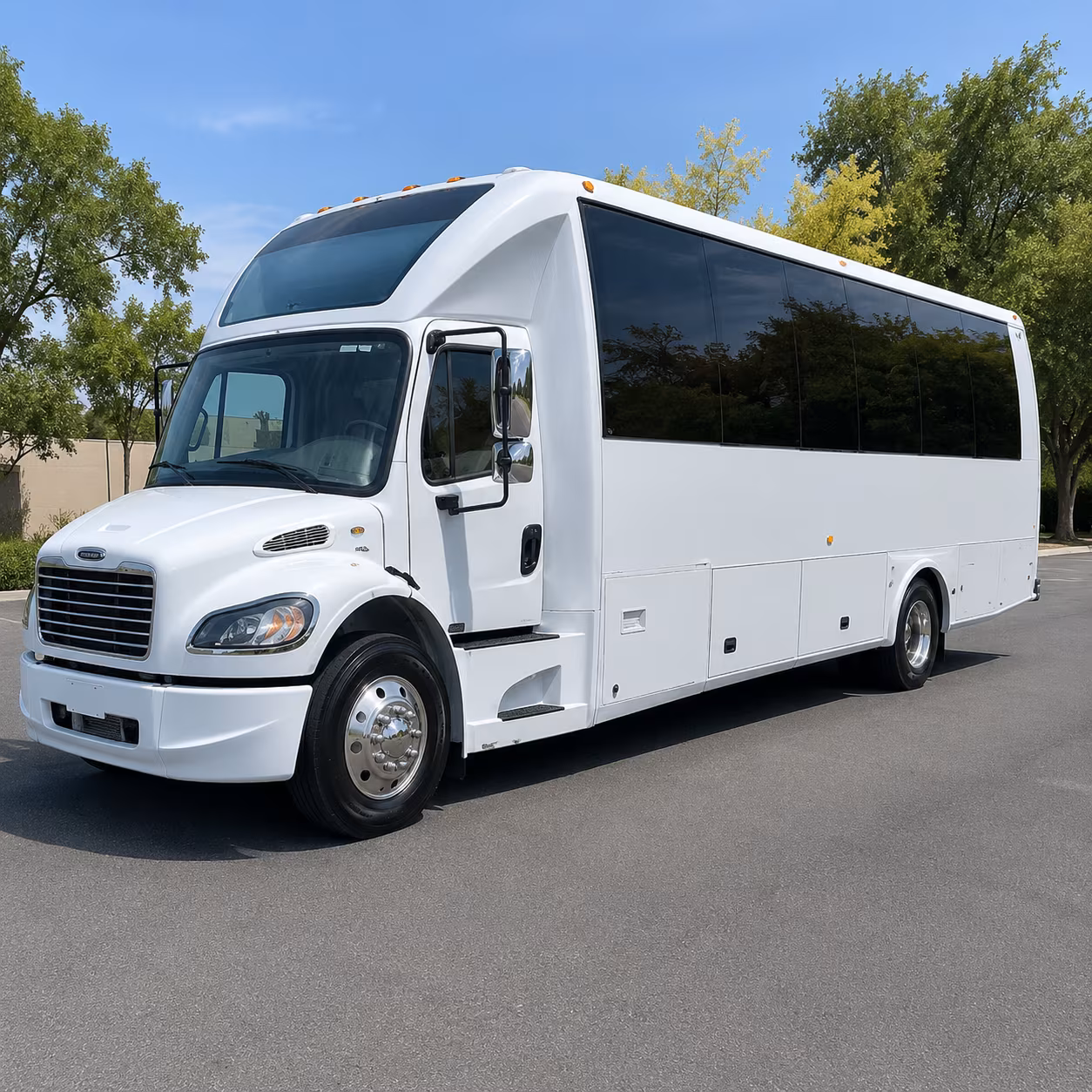 Amarillo amarillo wedding party bus rental party bus exterior