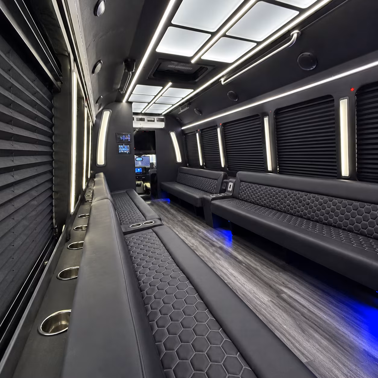 Amarillo amarillo wedding party bus rental party bus exterior