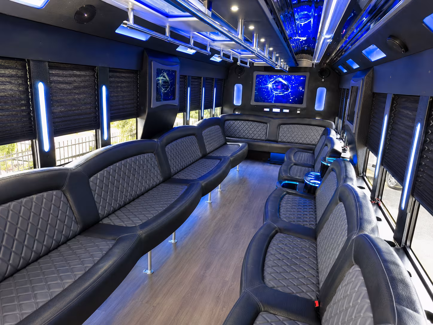 Amarillo amarillo winery tour pub crawl party bus rental party bus exterior