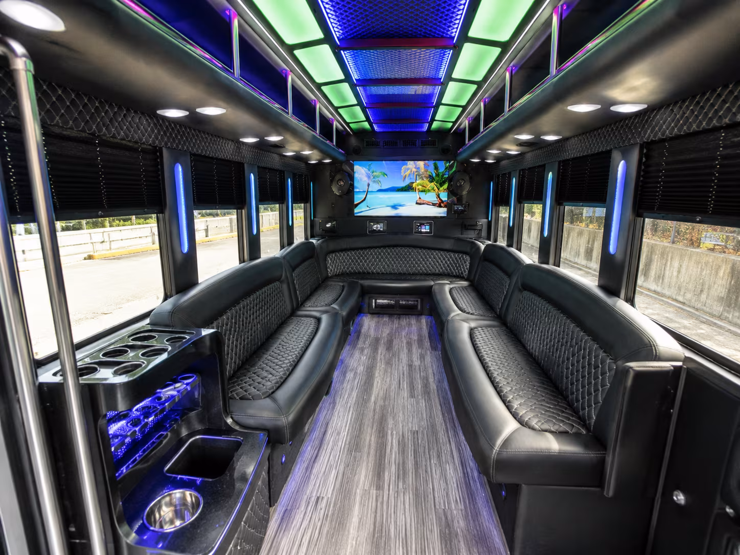 Amarillo Wedding Transportation onboard seating