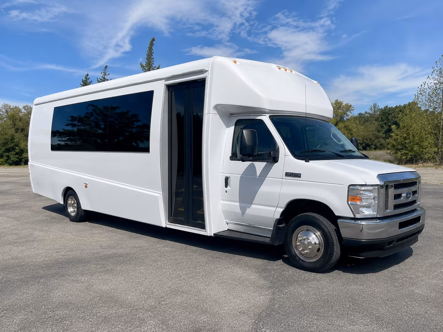 Interior of a Amarillo party bus rental