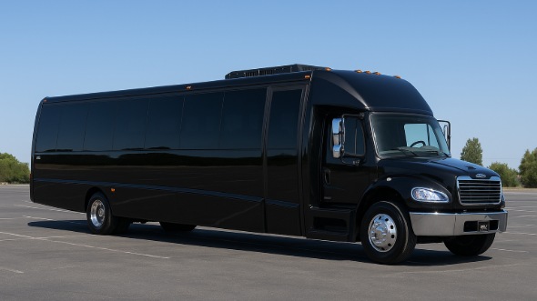 Exterior of Charter Bus Company Lubbock's 20 Passenger Party Bus in Lubbock