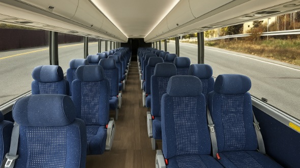 Interior of Charter Bus Company Amarillo's 25 Passenger Minibus in Amarillo