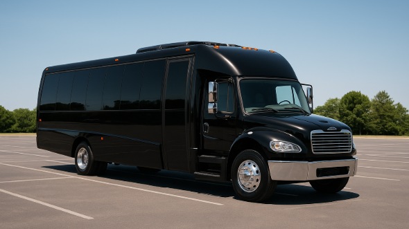 Exterior of Charter Bus Company Lubbock's 28 Passenger Party Bus in Lubbock