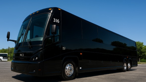 Exterior of Charter Bus Company Wichita Falls's 40 Passenger Party Bus in Wichita Falls
