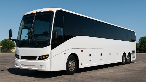 Exterior of Charter Bus Company Amarillo's 45 Passenger Charter Bus in Amarillo