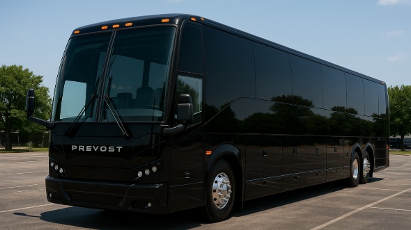 Exterior of Charter Bus Company Amarillo's 48 Passenger Charter Bus in Amarillo