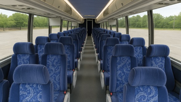 50 Passenger Charter Bus Interior