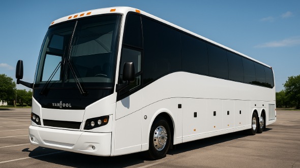 Exterior of Charter Bus Company Albuquerque's 50 Passenger Party Bus in Albuquerque
