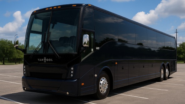 Exterior of Charter Bus Company Amarillo's 54 Passenger Charter Bus in Amarillo