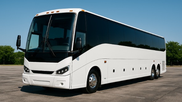 Exterior of Charter Bus Company Amarillo's 55 Passenger Charter Bus in Amarillo