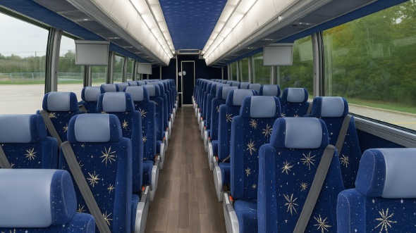 Interior of Charter Bus Company Amarillo's ADA Charter Bus in Amarillo